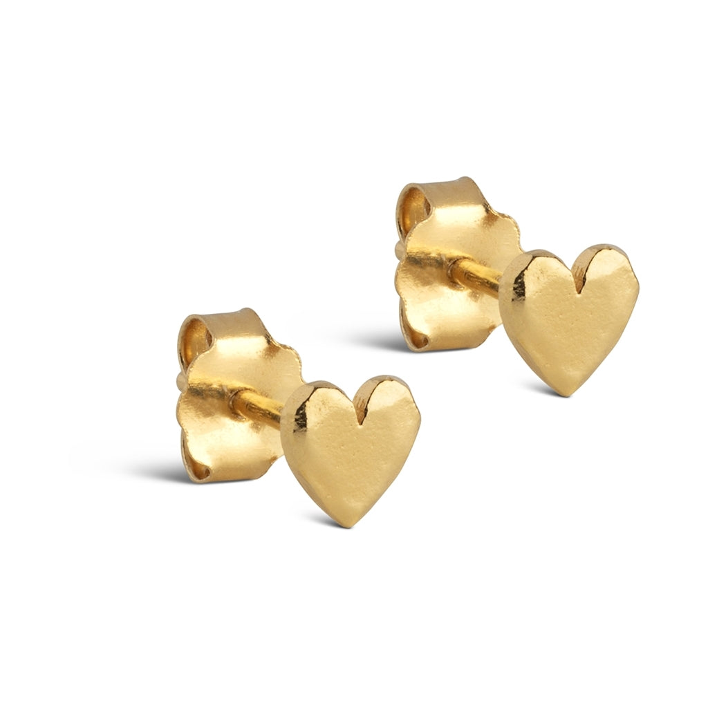 Heart Studs Gull