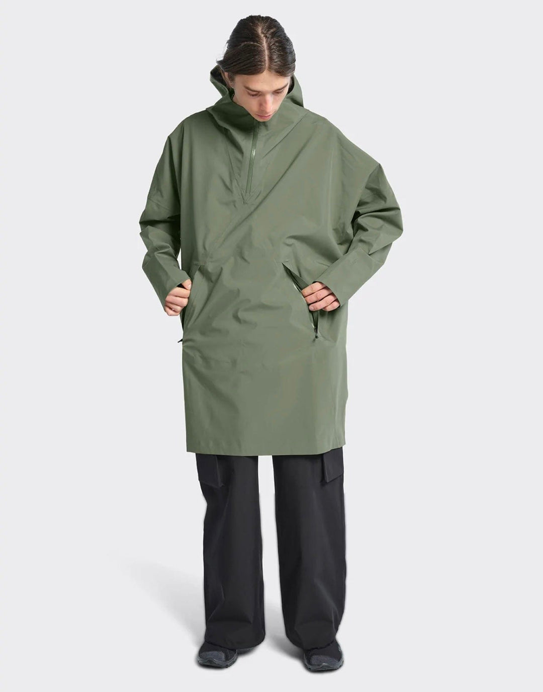 Blæst KLÆR AALESUND Poncho Dusty Green