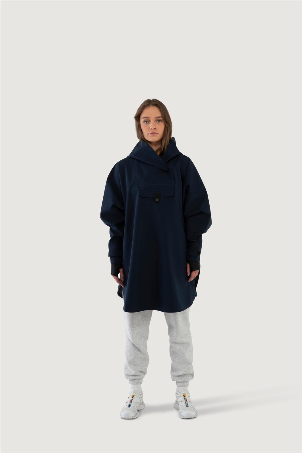 Blæst KLÆR Bergen Poncho Dark Navy