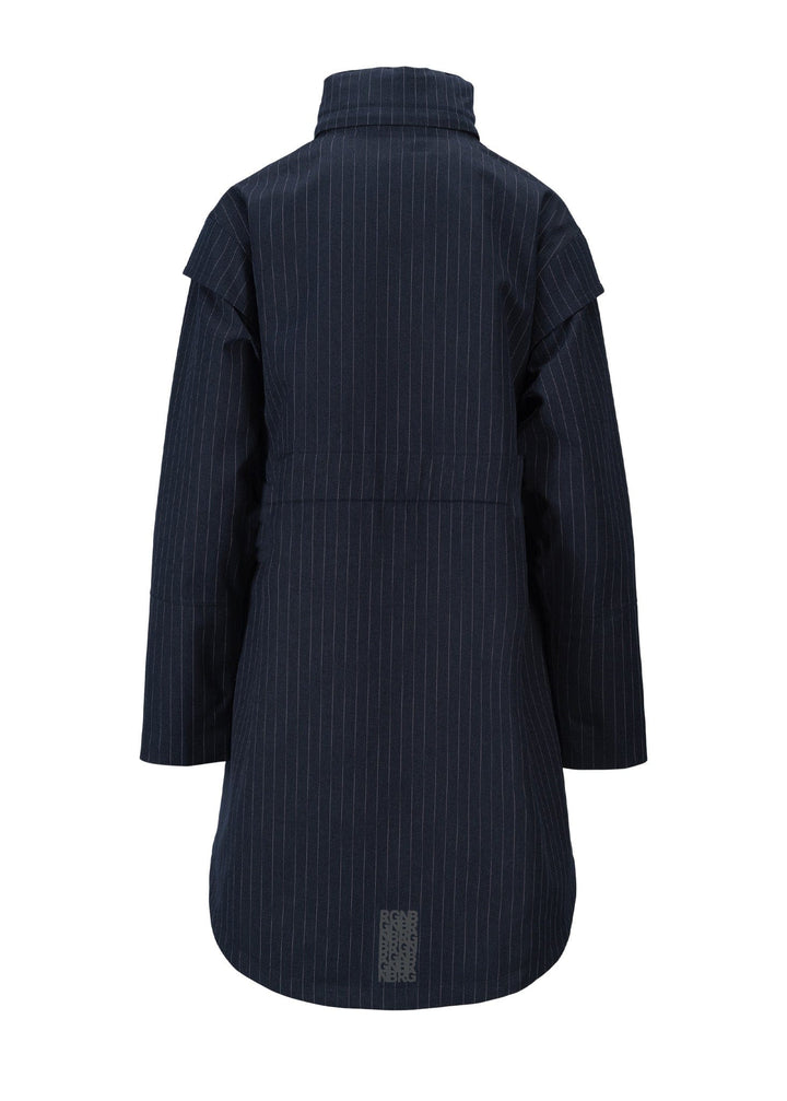 BRGN KLÆR Monsun Coat NavyStripe