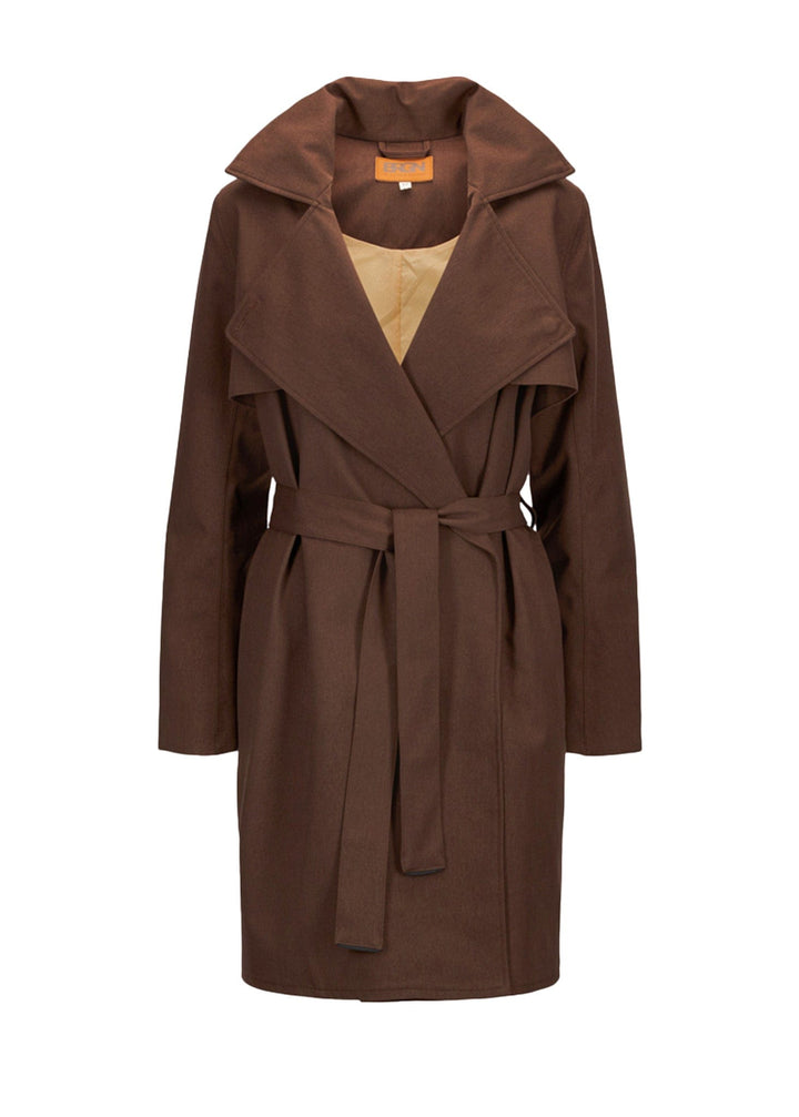 BRGN KLÆR S YR Coat Chocolate Brown