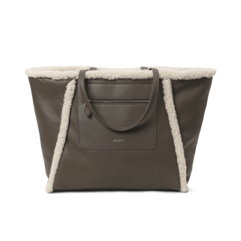 DAY-et TILBEHØR Tote Faux Shearling MajorBrown