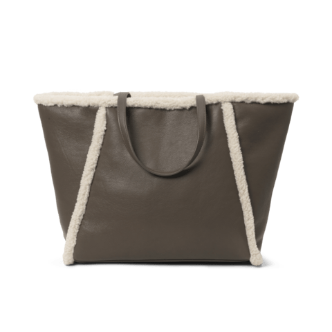 DAY-et TILBEHØR Tote Faux Shearling MajorBrown