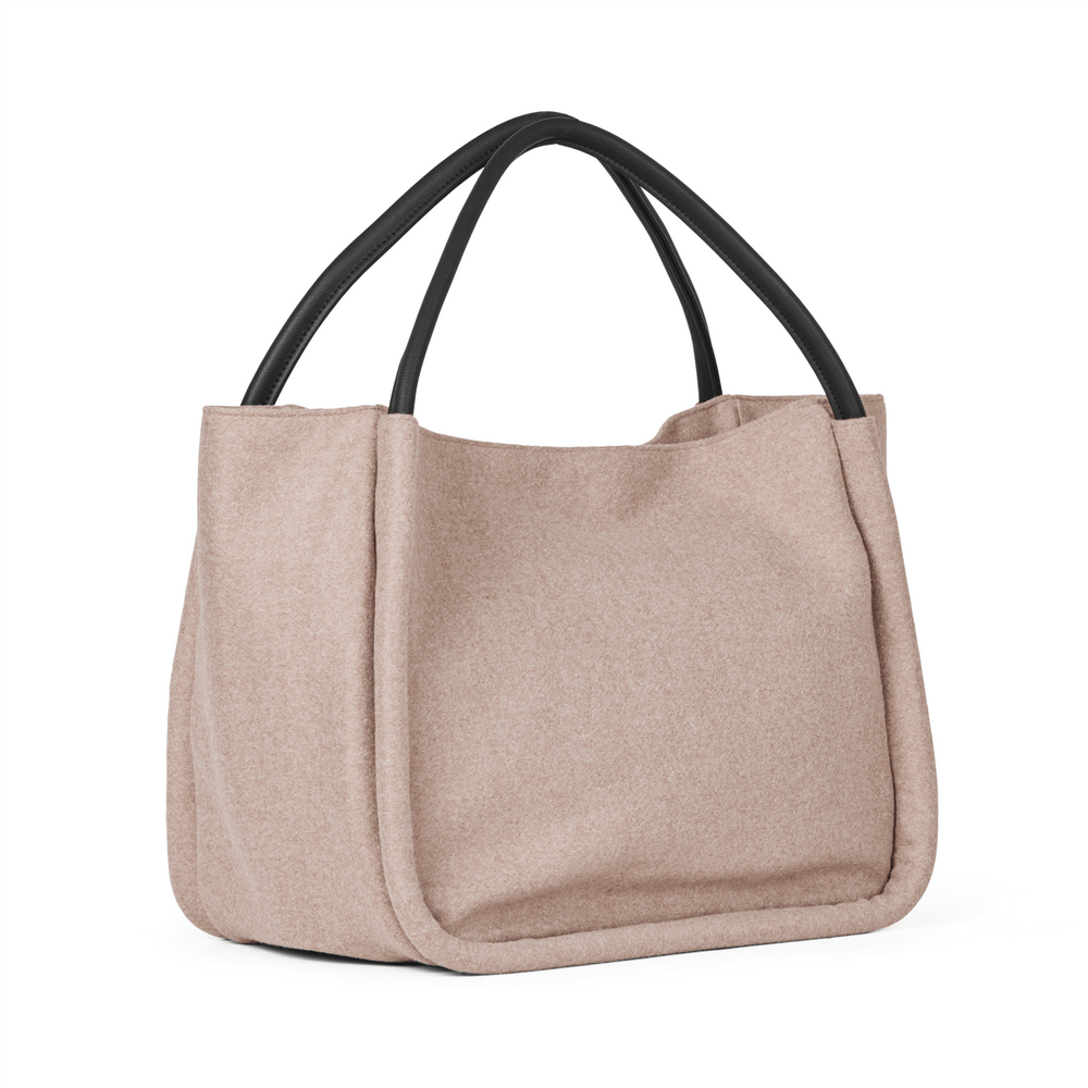 DAY-et TILBEHØR Woolen Small Shopper Taupe Melange