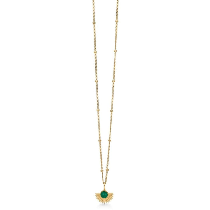 Enamel TILBEHØR Necklace Soleil Petrol Green