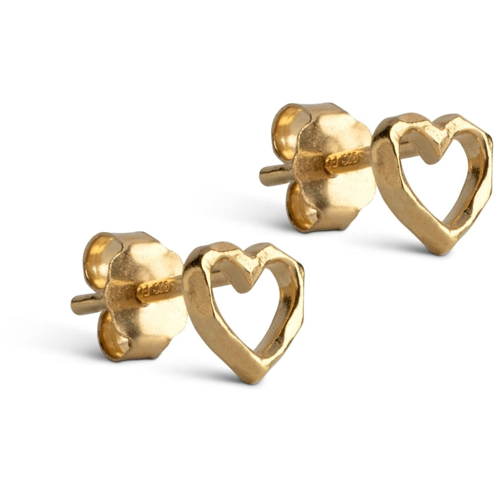 Enamel TILBEHØR Studs Organic Heart 925S/GP/M