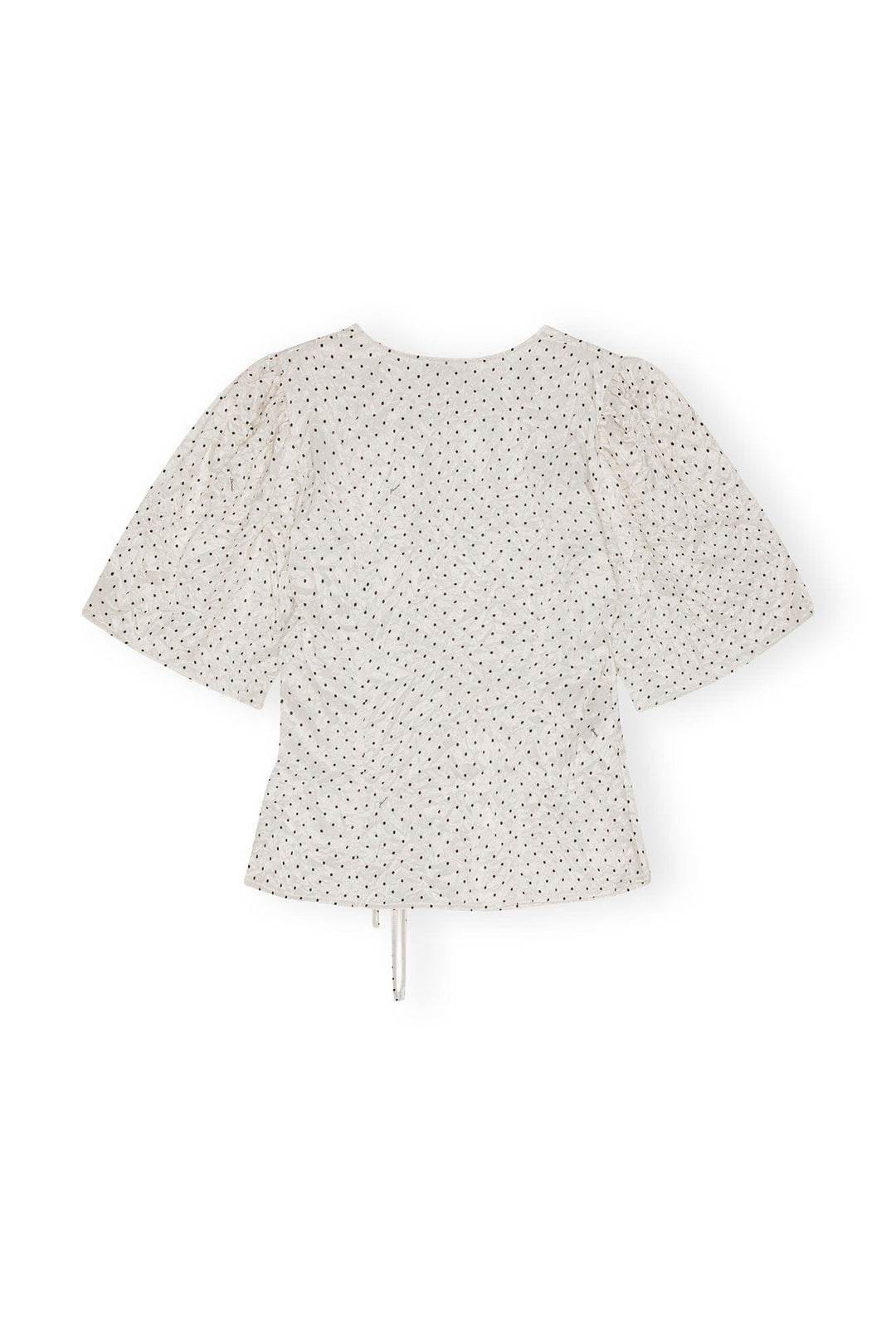 GANNI KLÆR Bluse Crinkle Wrap