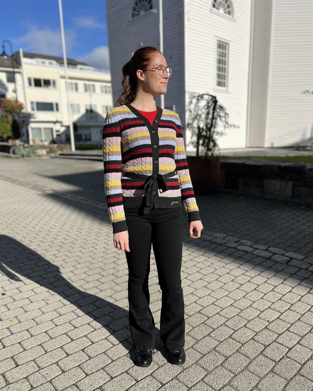 GANNI KLÆR Cardigan LogoWool