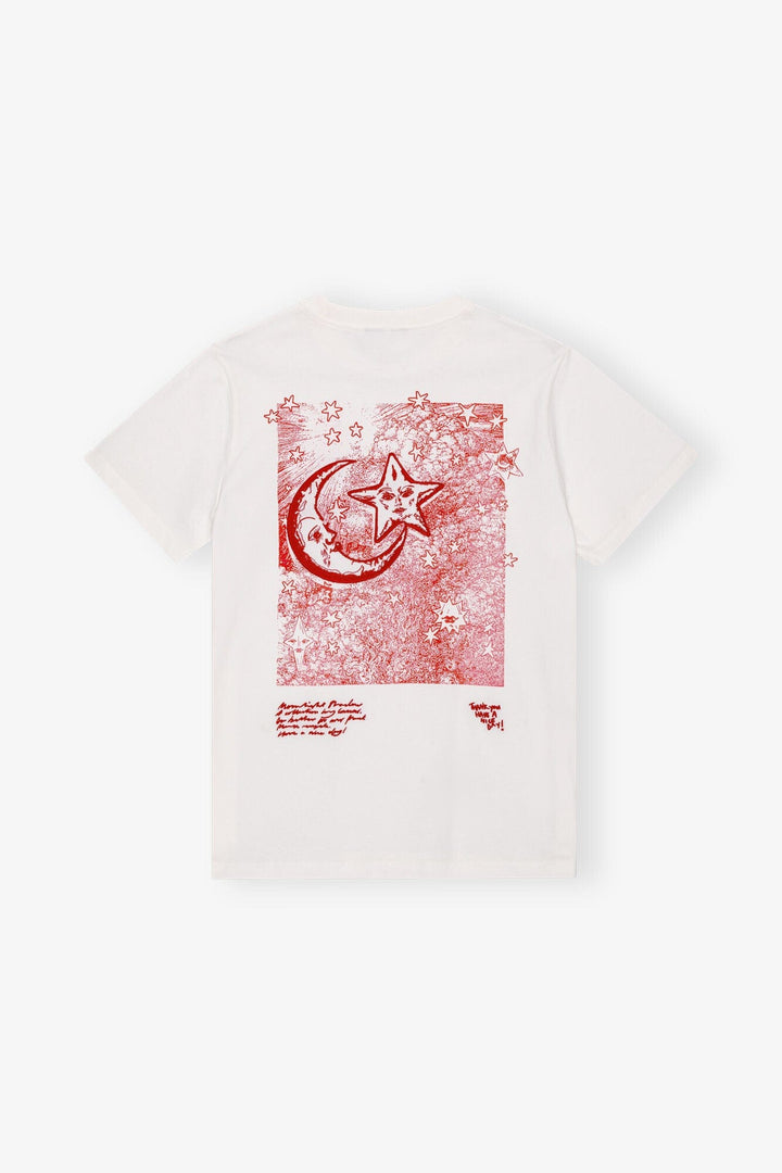 GANNI KLÆR Celestial Poster Relaxed T-shirt