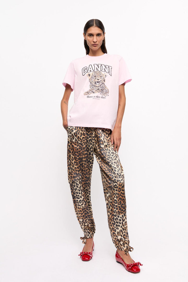 GANNI KLÆR Leopard Relaxed T-shirt