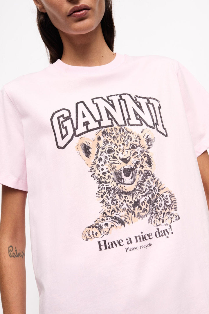 GANNI KLÆR Leopard Relaxed T-shirt