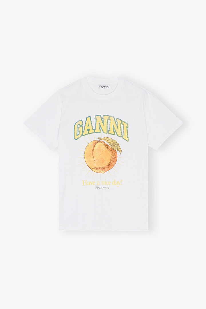 GANNI KLÆR Peach Relaxed T-shirt