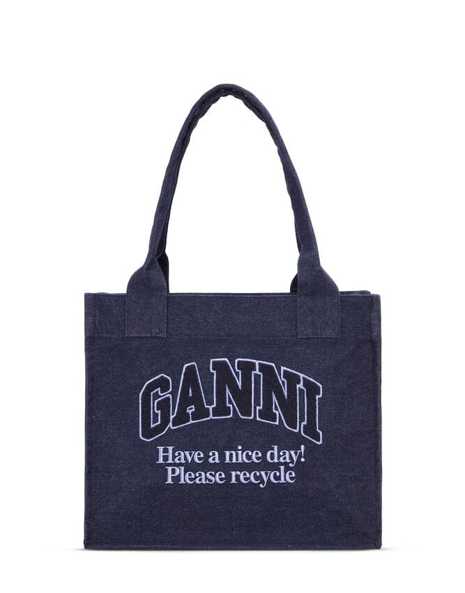 GANNI TILBEHØR Shopper Denim large