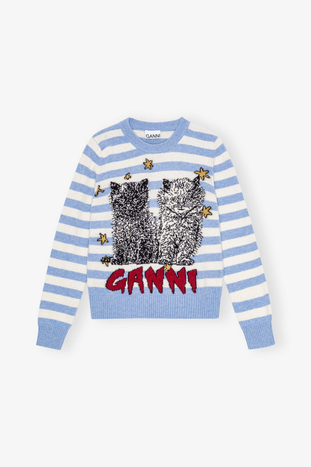 GANNI KLÆR Striped Graphic Cats