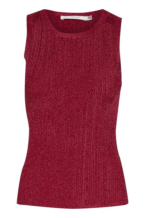 Gestuz KLÆR Silvi Rib Top Feisty red