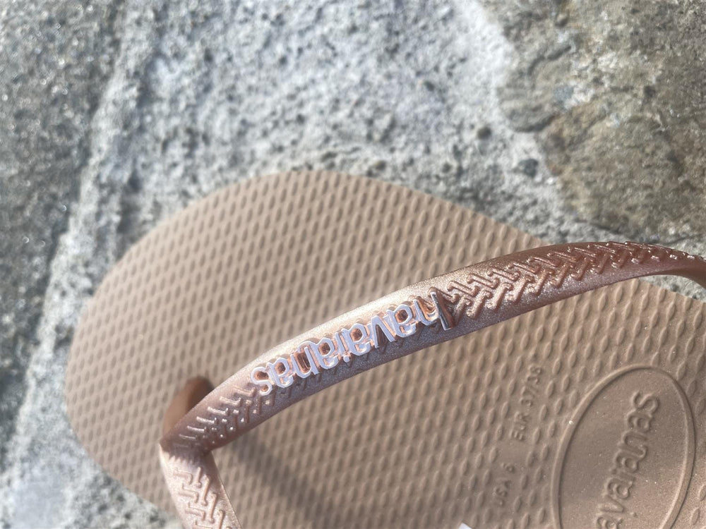 Havaianas SKO Slim Logo Metallic Rose Gold