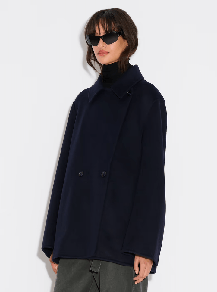 HOLZWEILER KLÆR Felsa Wool Peacoat DarkBlue