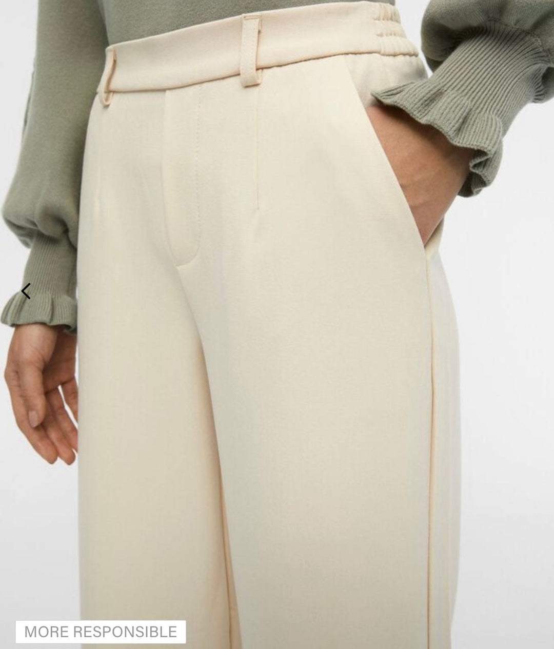 Object KLÆR LISA WIDE PANT Sandshell