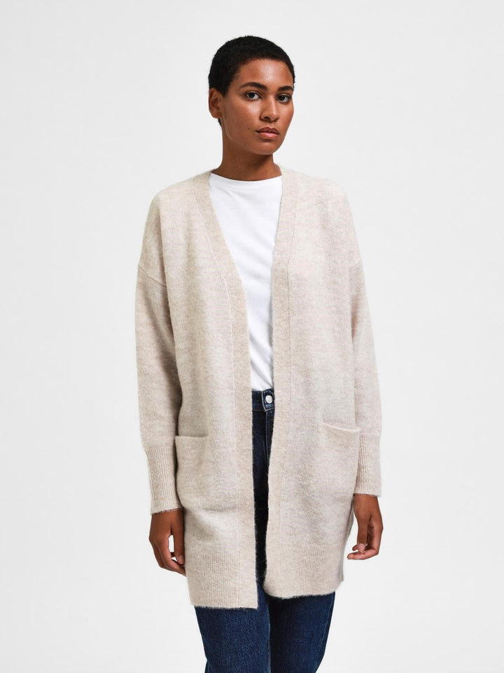 Selected Femme KLÆR Lang Cardigan LULU Birch