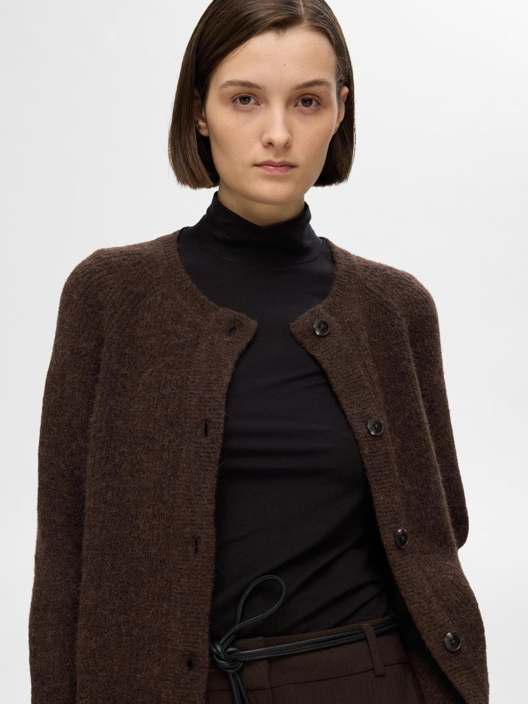 Selected Femme KLÆR LULU CARDIGAN CoffeeBean