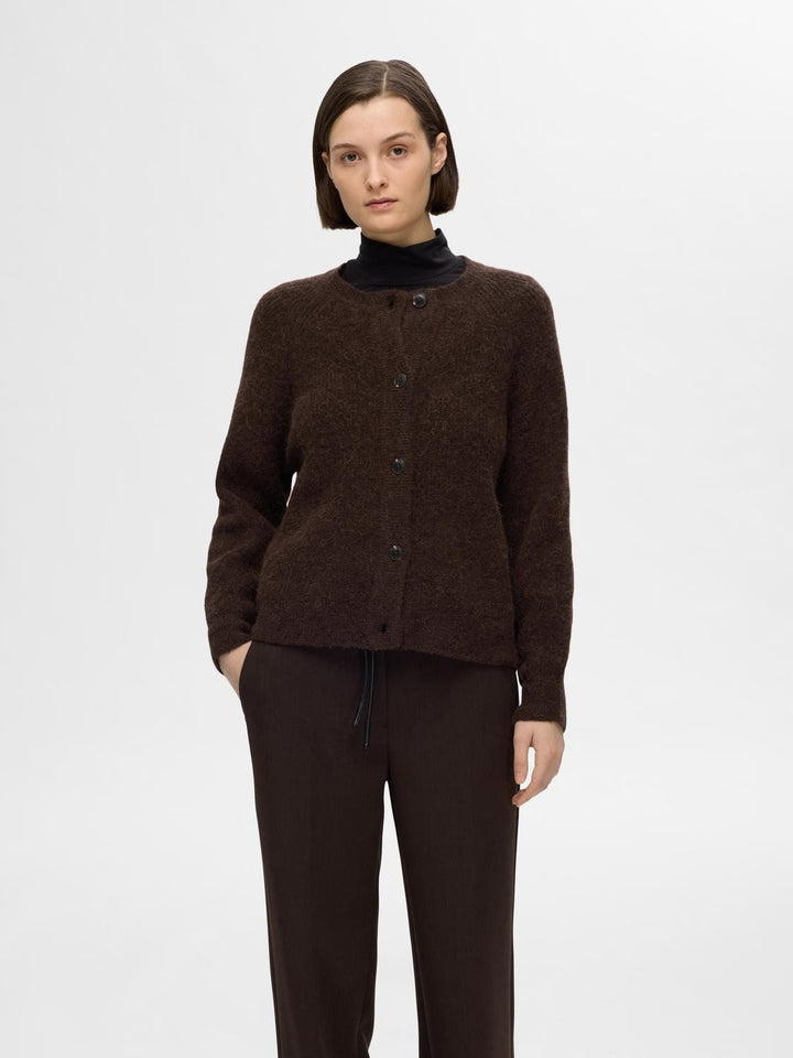 Selected Femme KLÆR LULU CARDIGAN CoffeeBean