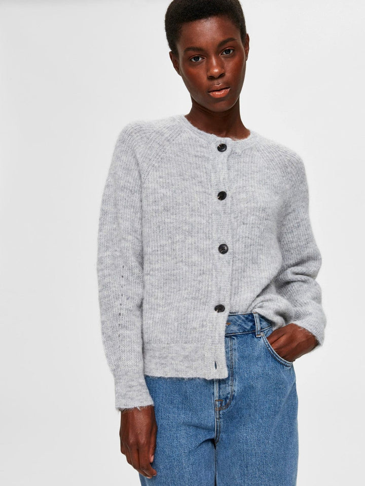 Selected Femme KLÆR LULU CARDIGAN Lysegrå