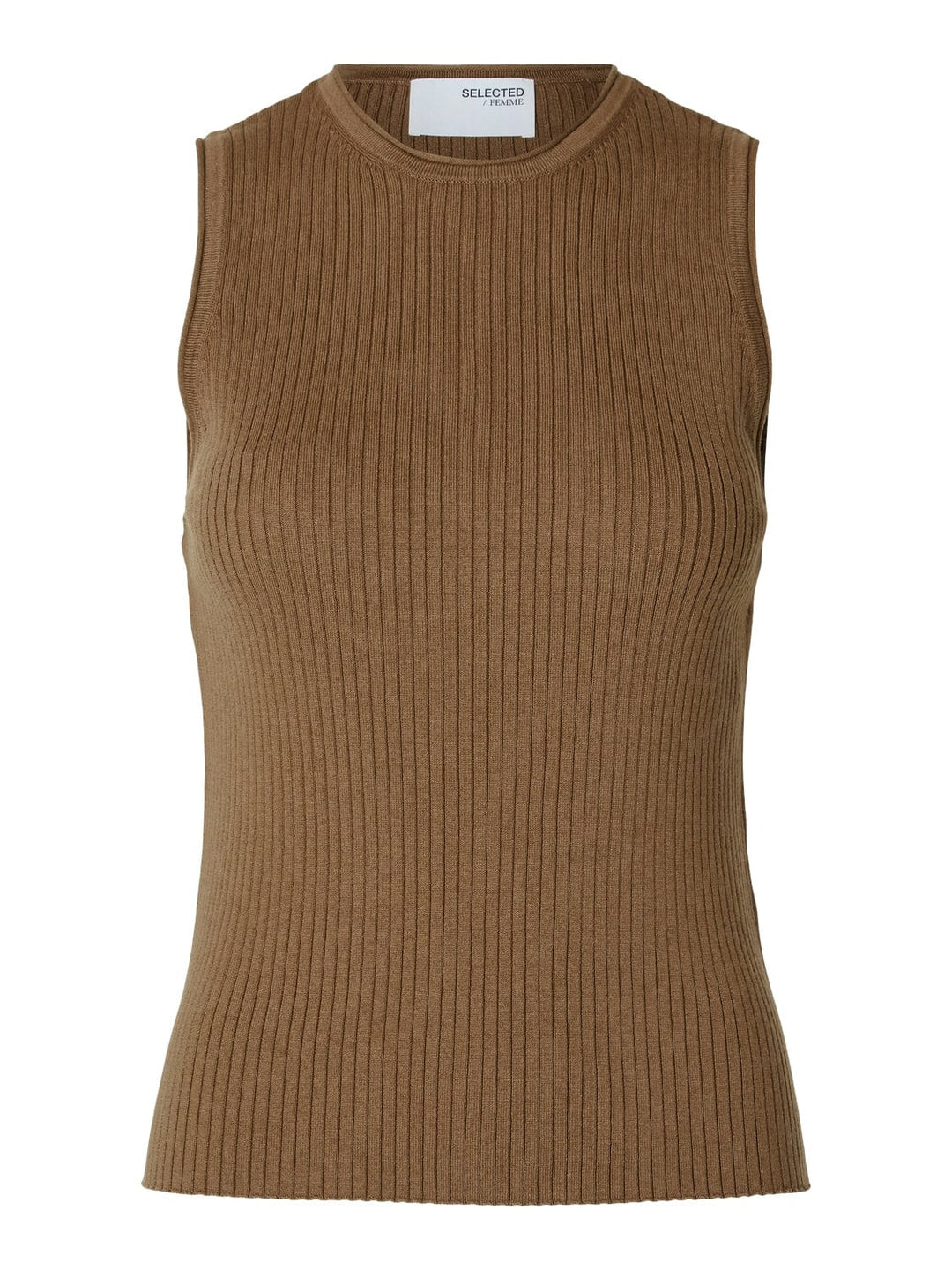 Selected Femme KLÆR Lydia Singlet Coca Mocha