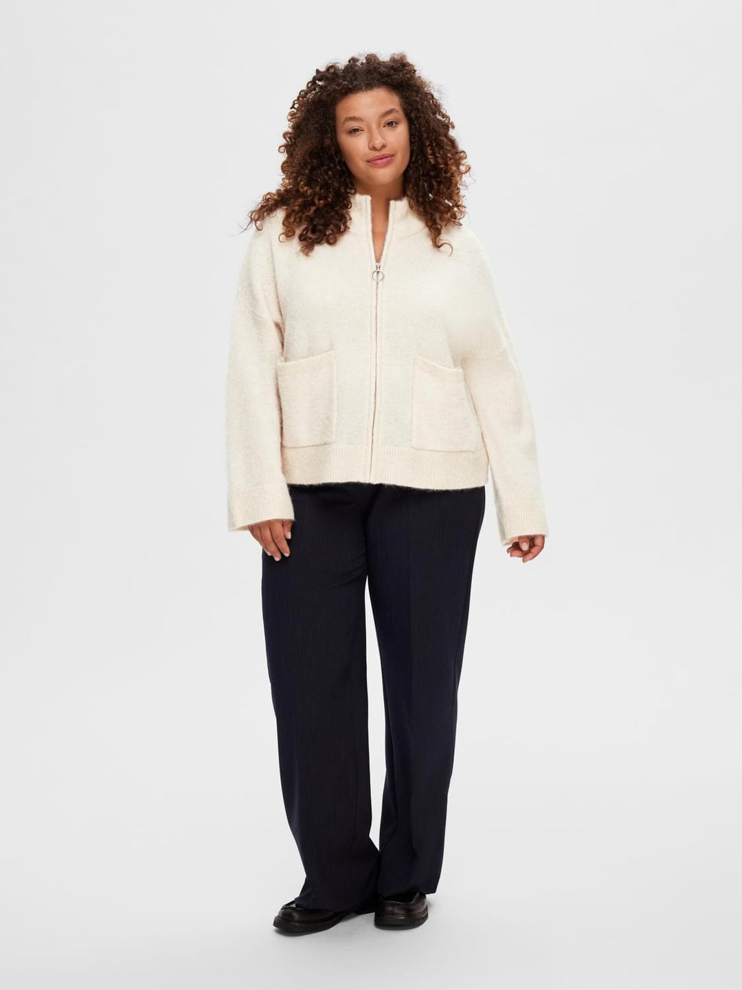 Selected Femme KLÆR Sia Cardigan Zip Birch