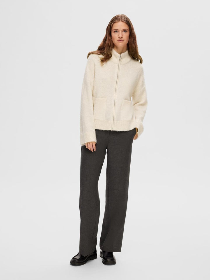 Selected Femme KLÆR Sia Cardigan Zip Birch