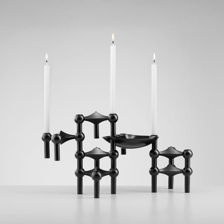 STOFF NAGEL INTERIØR Candle Holder Black 1 pk