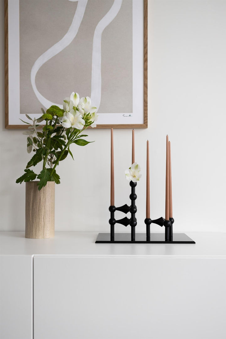 STOFF NAGEL INTERIØR Candle Holder Black 1 pk