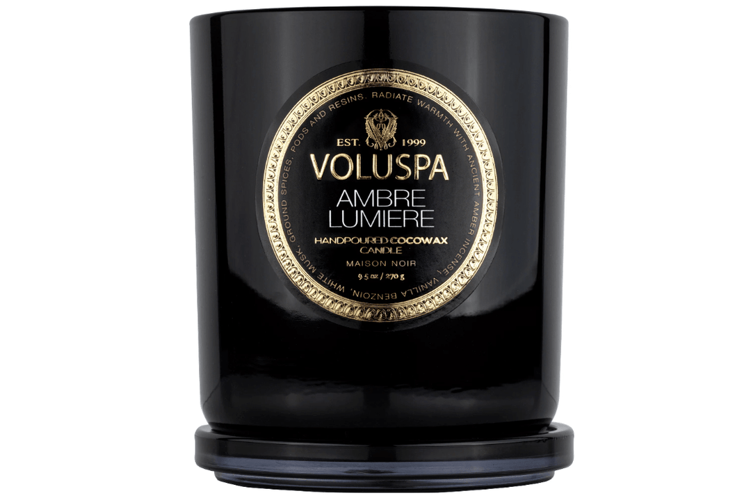 Voluspa INTERIØR Ambre Lumiere Maison Classic Boxed Candle