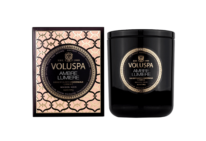 Voluspa INTERIØR Ambre Lumiere Maison Classic Boxed Candle