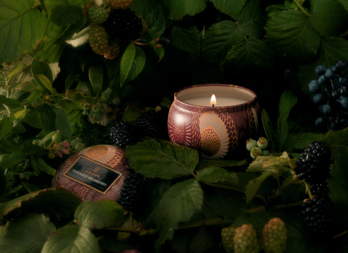 Voluspa INTERIØR Foraged Wildberry Mini Tin Candle 25tim