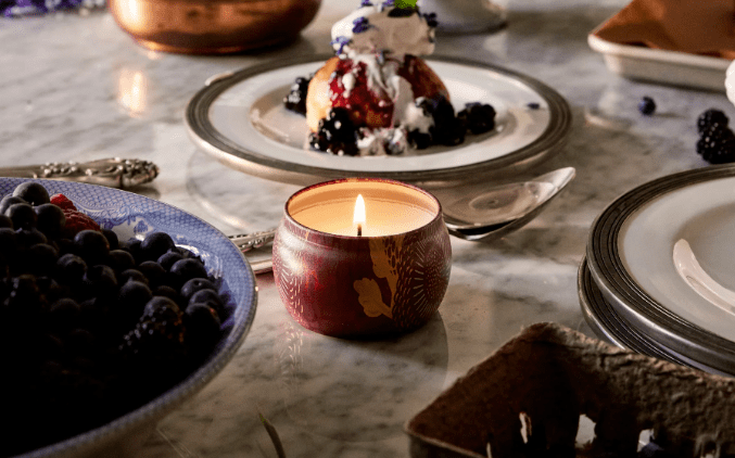 Voluspa INTERIØR Foraged Wildberry Mini Tin Candle 25tim