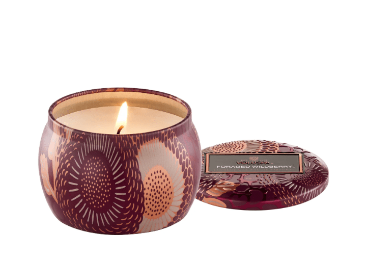 Voluspa INTERIØR Foraged Wildberry Mini Tin Candle 25tim