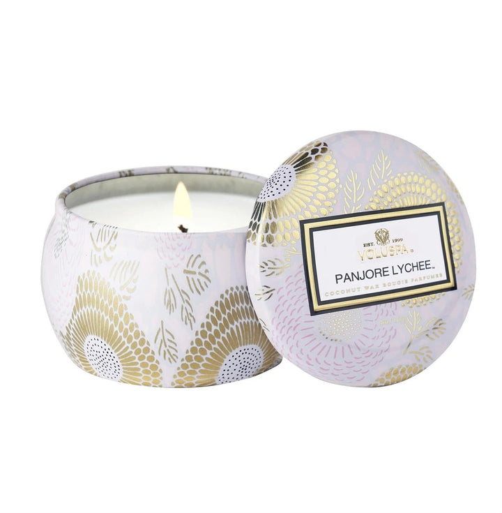 Voluspa INTERIØR Mini Tin Candle 25tim Panjore Lychee